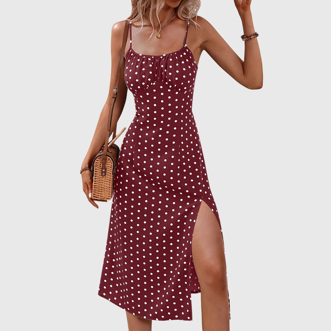 Aprille – Polka Dot Midi Dress