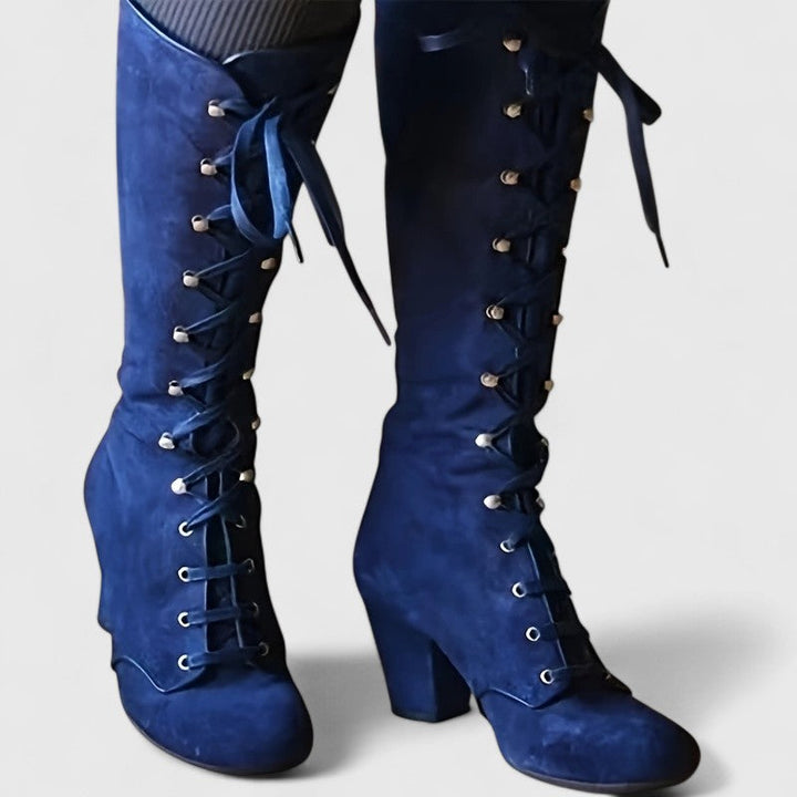 Marion | Velvet Elegance High Boots