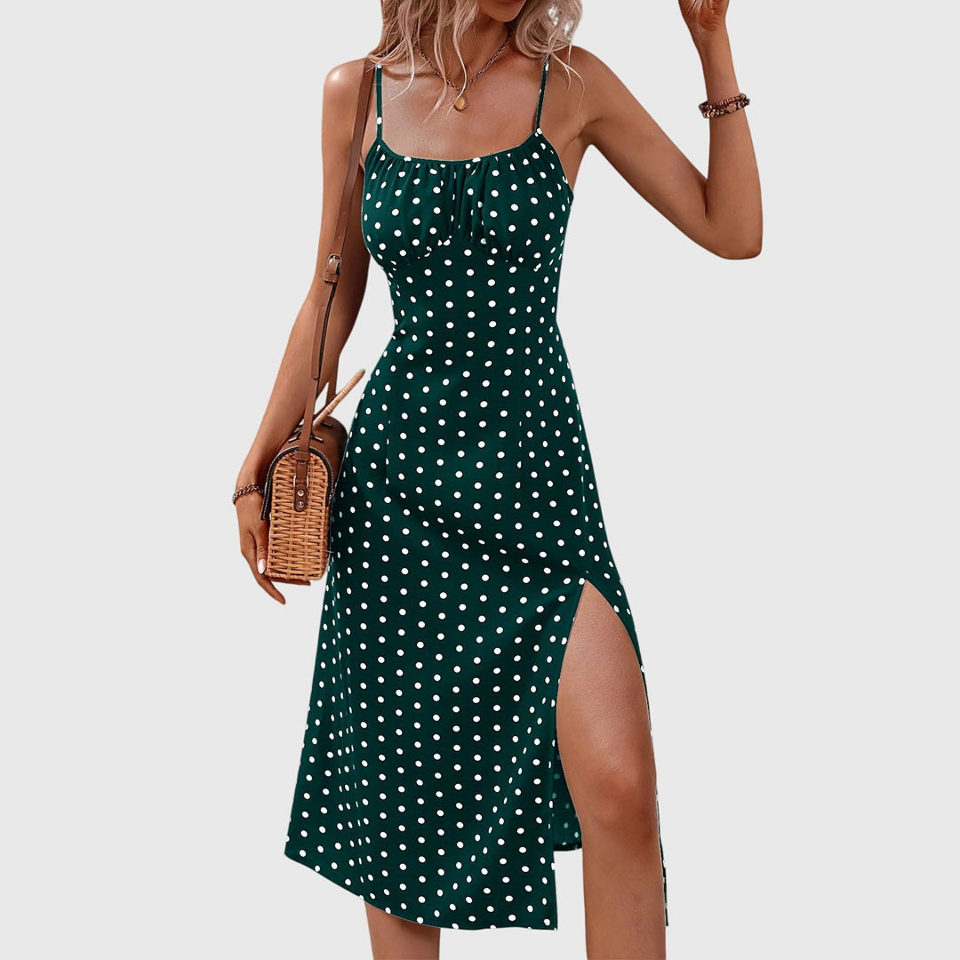 Aprille – Polka Dot Midi Dress