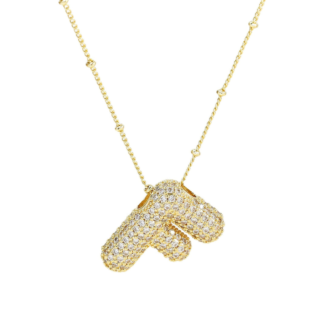 Savannah | Diamond Bubble Letter Necklace