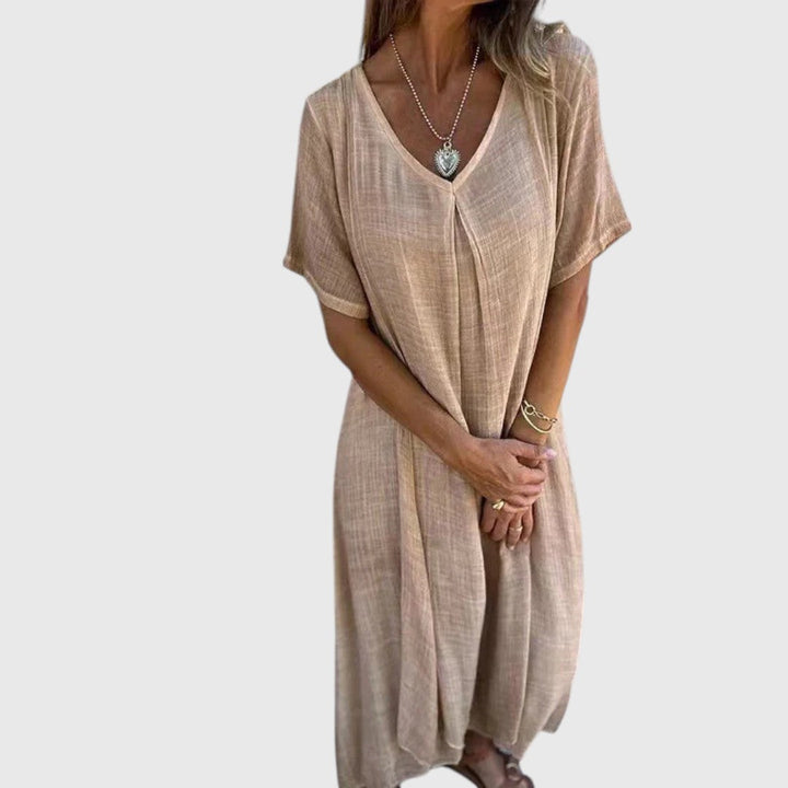 Lisanne - Comfortable dress with V-neck