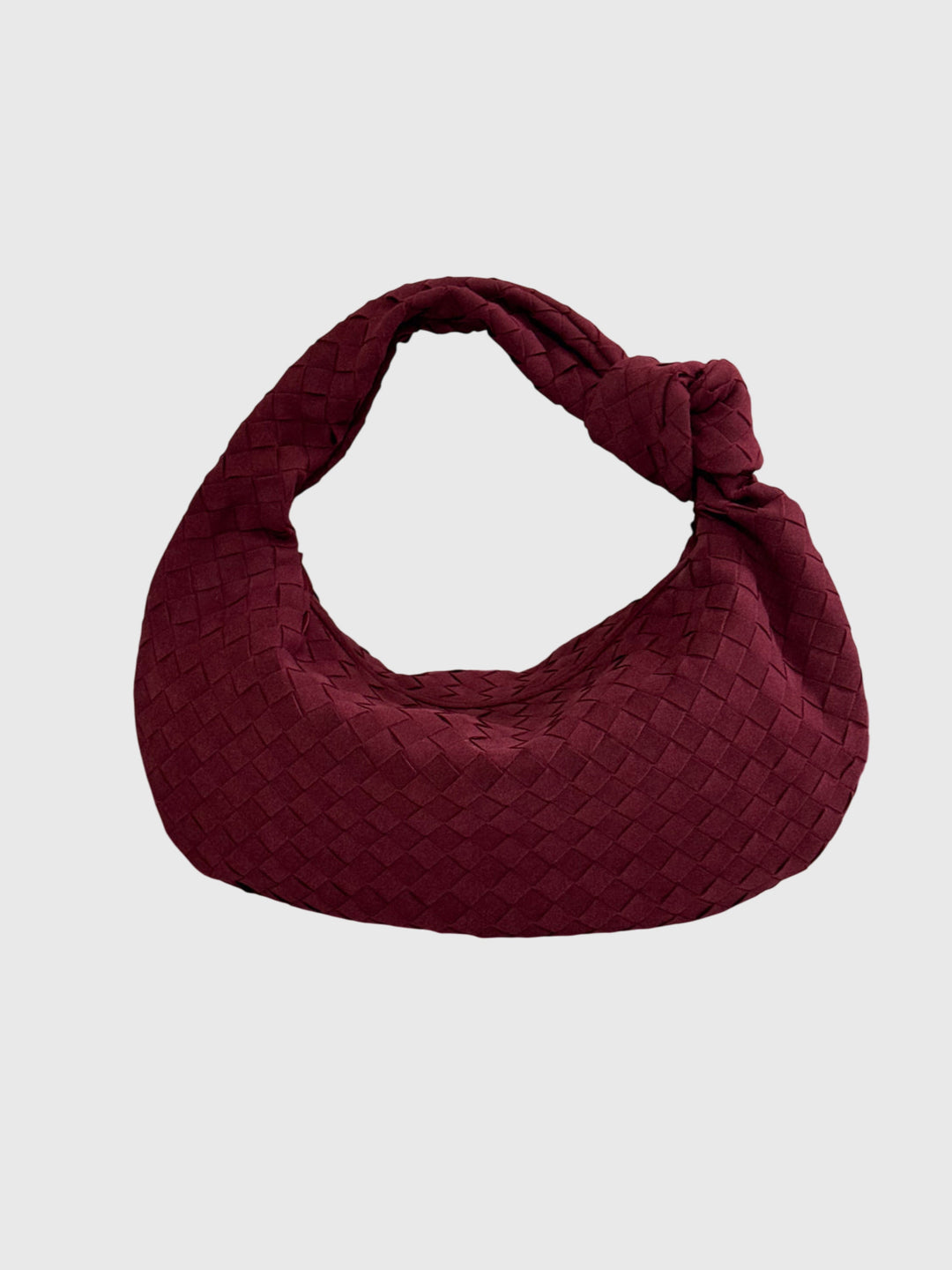 Celeste | Knotted Braided Medium Suede Bag